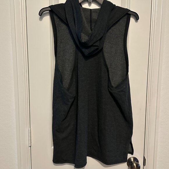 Victoria Sport Sleeveless Hoodie Charcoal Heather XL/XXL - Picture 2 of 9